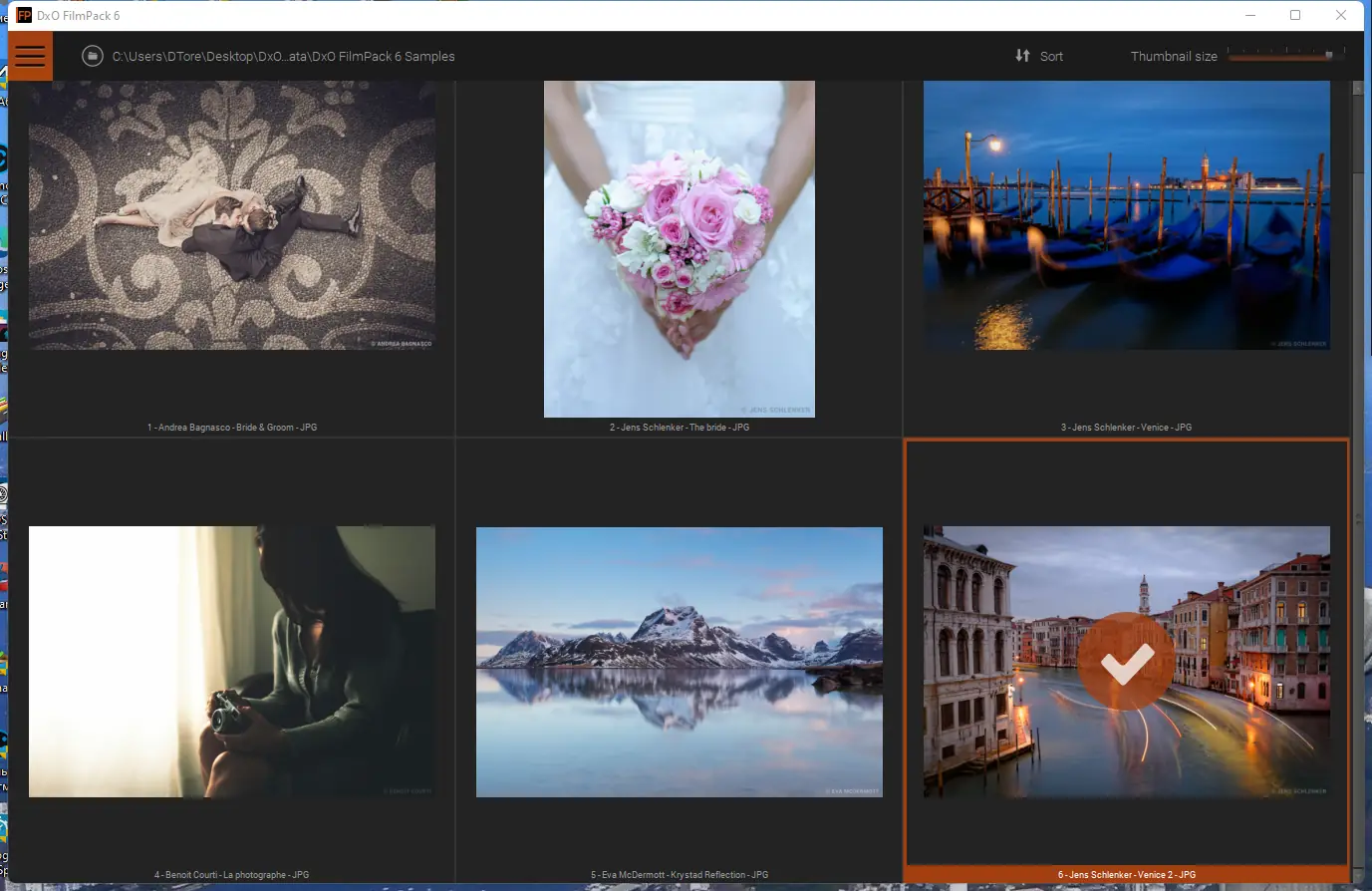 Работа с приложением