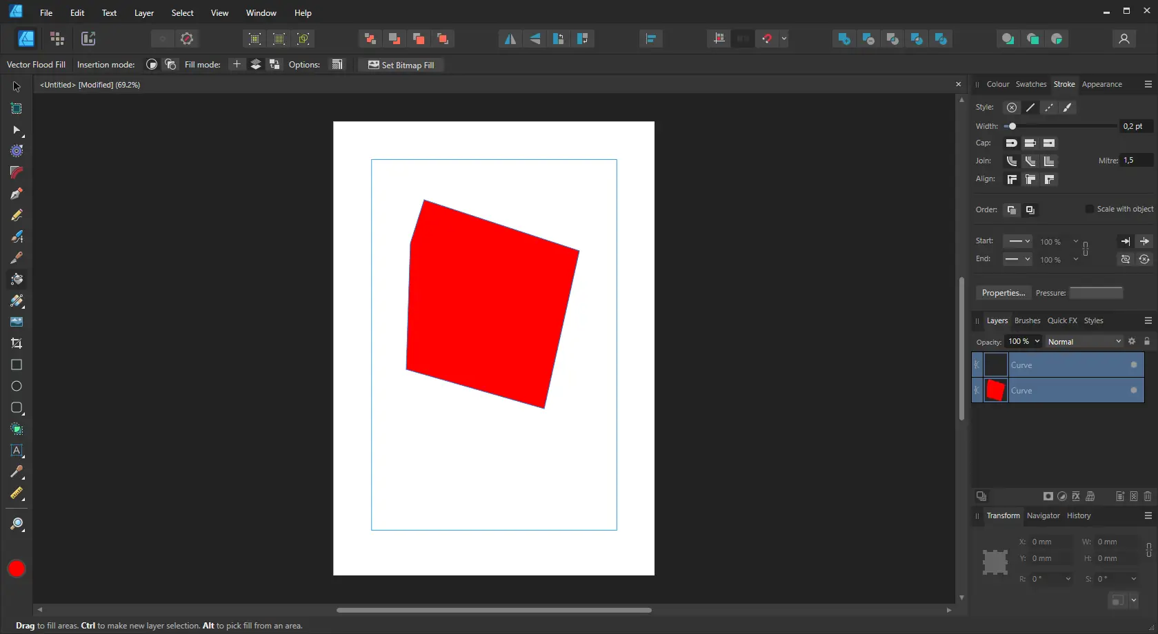Работа с приложением
