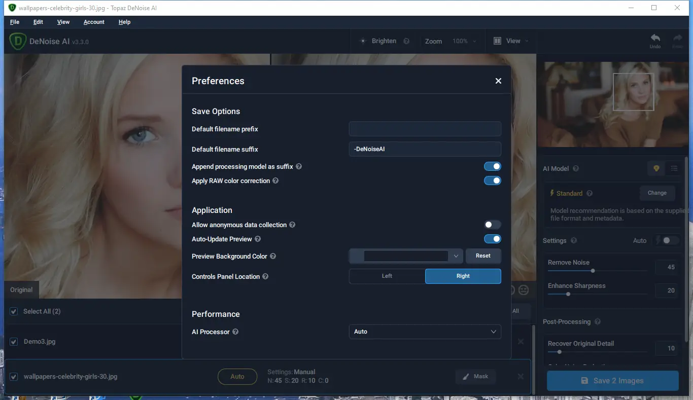 Работа с приложением