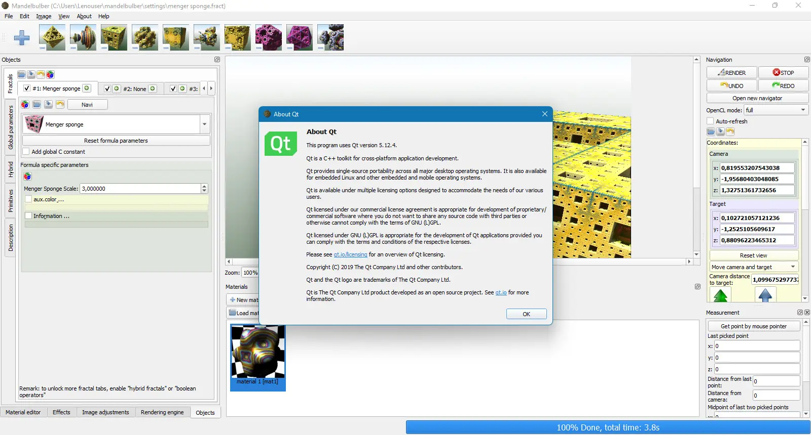 Работа с приложением
