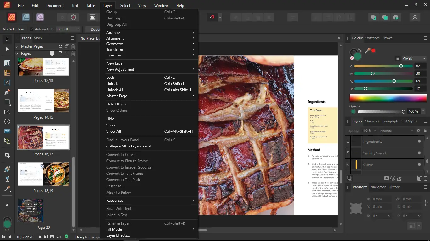 Работа с приложением