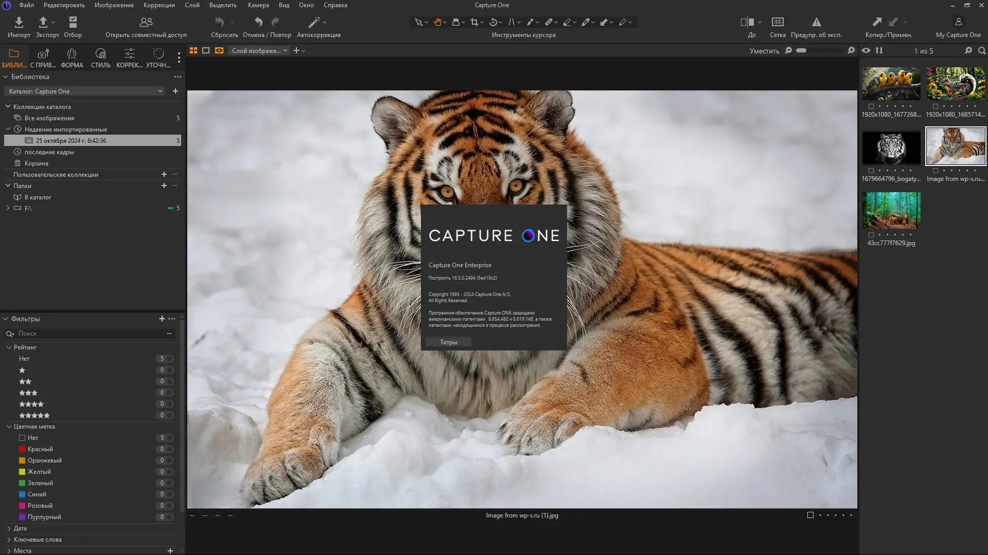 Работа с приложением