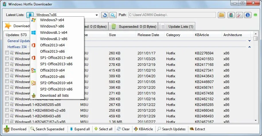 Работа с приложением