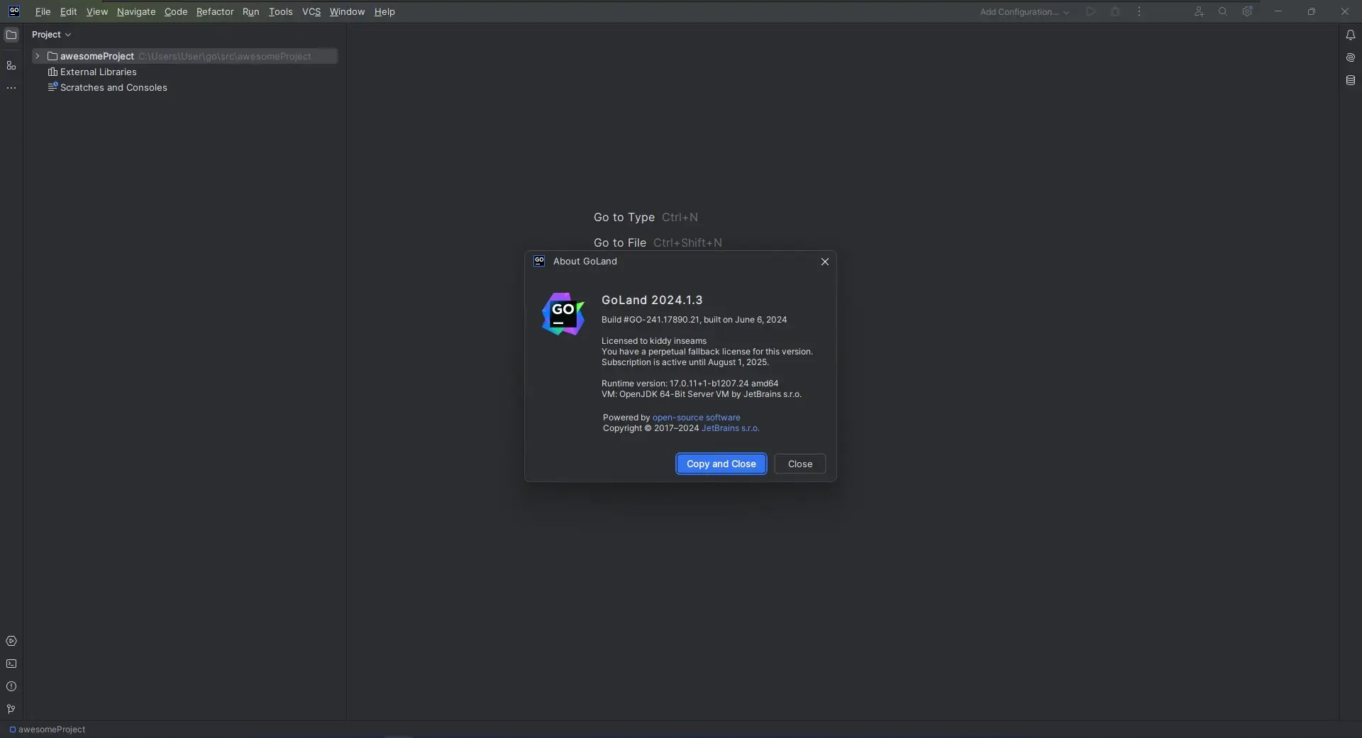 Работа с приложением