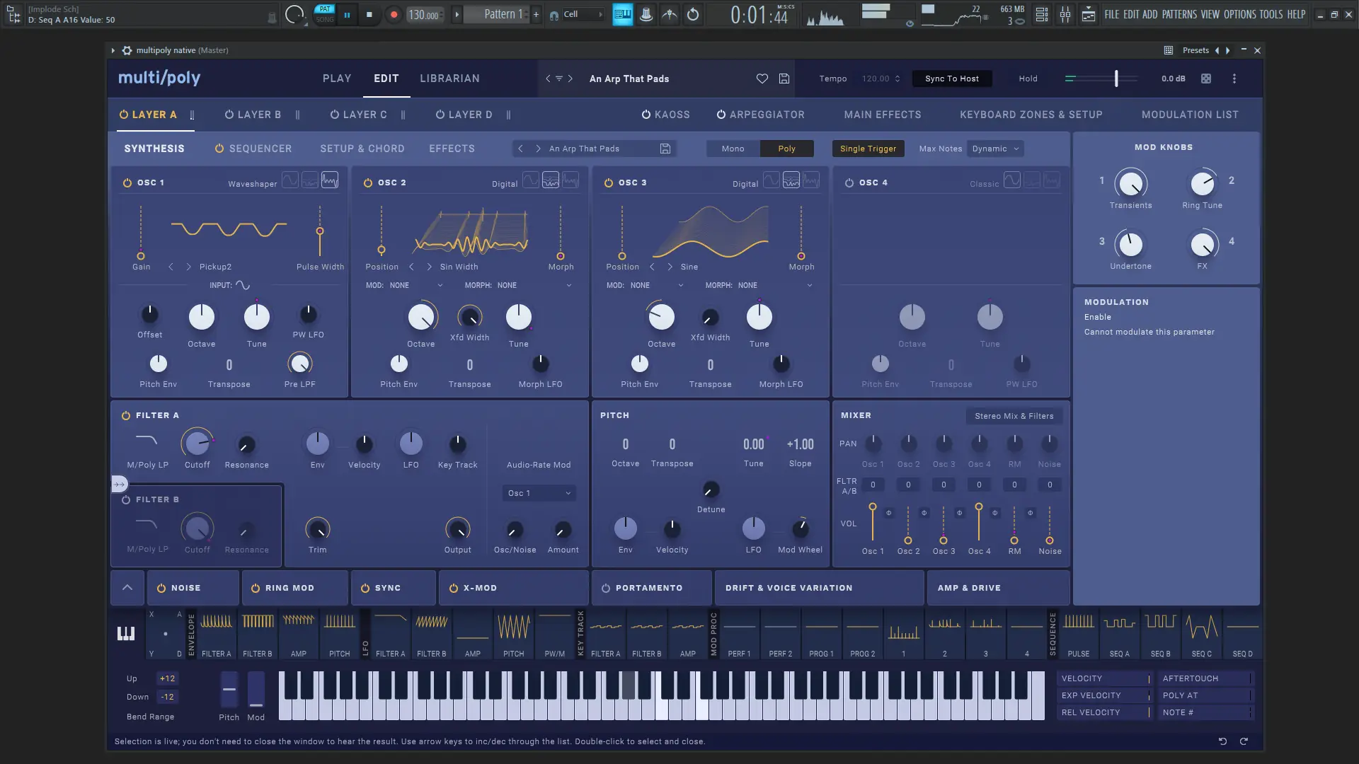 Работа с приложением