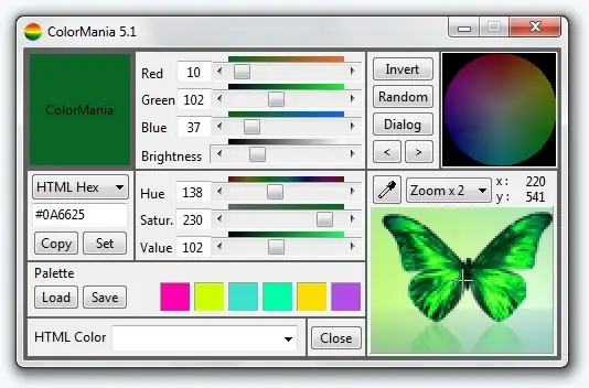 Работа с приложением