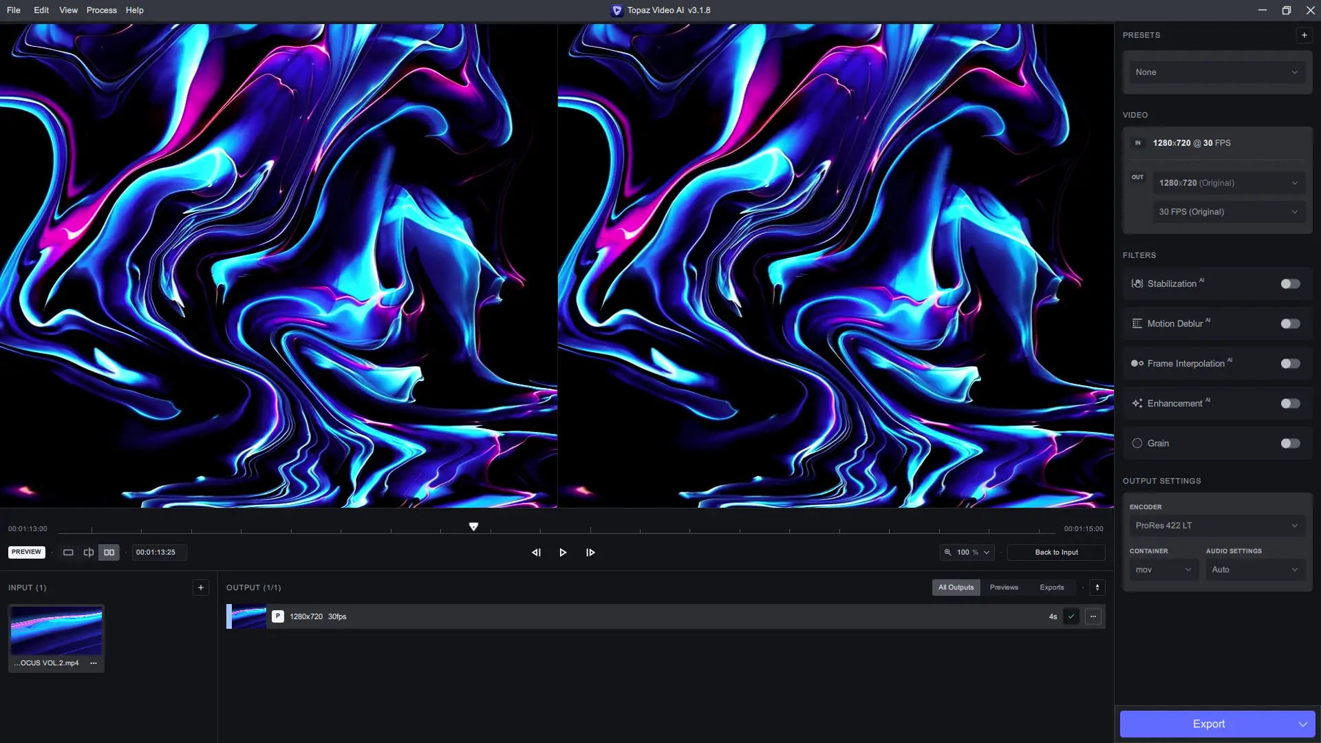 Работа с приложением