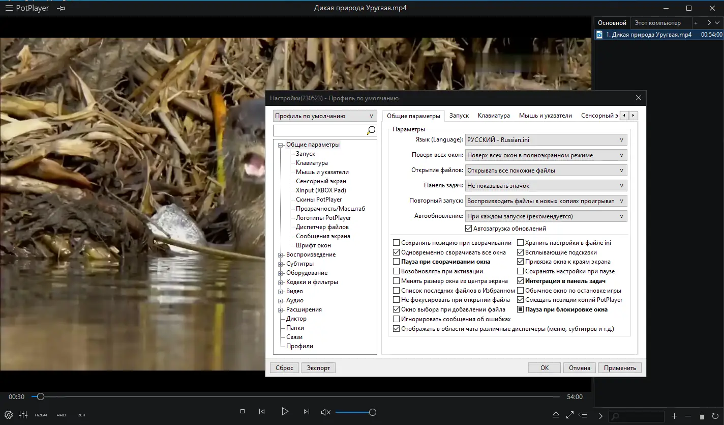 Работа с приложением