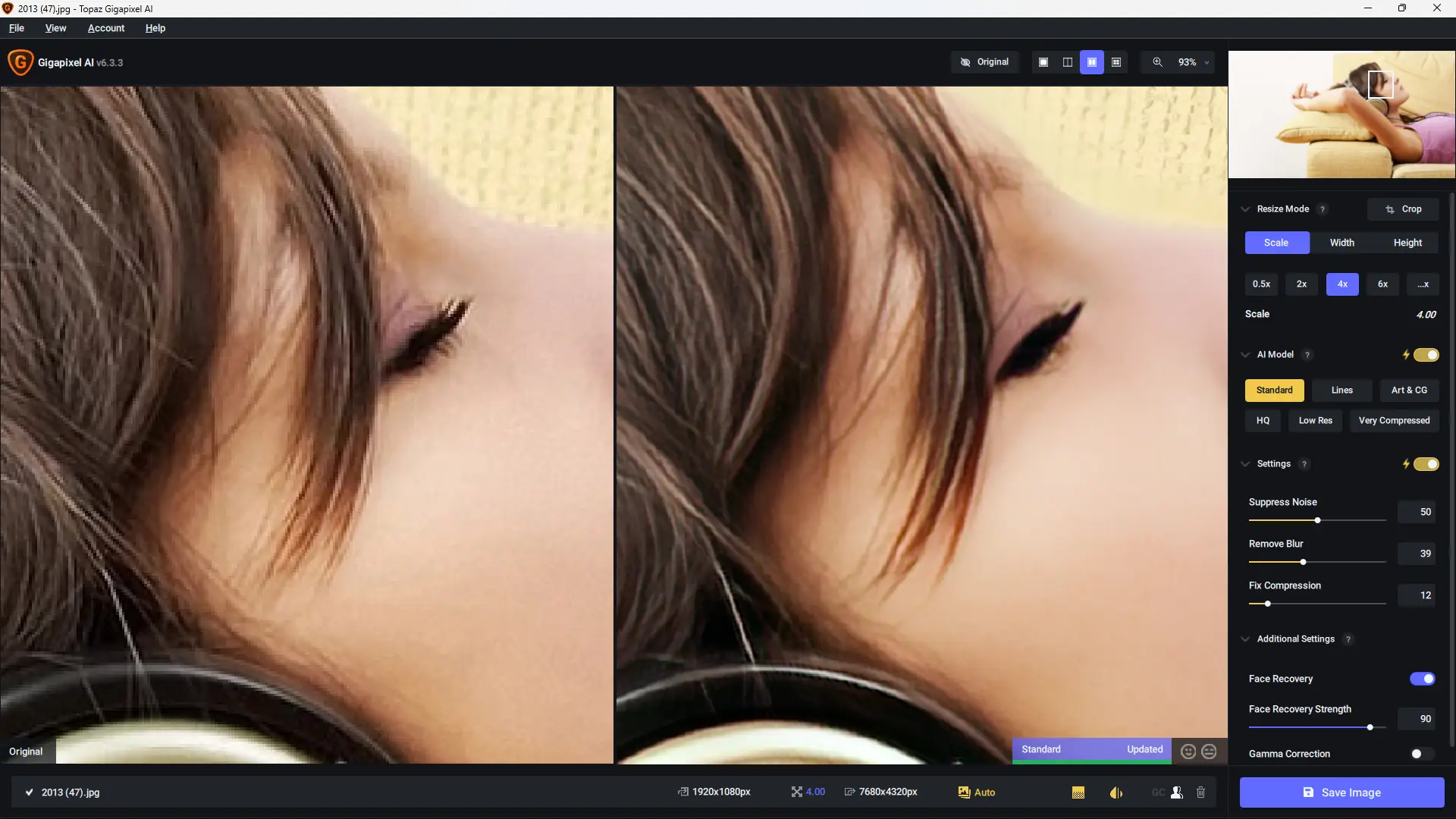 Работа с приложением