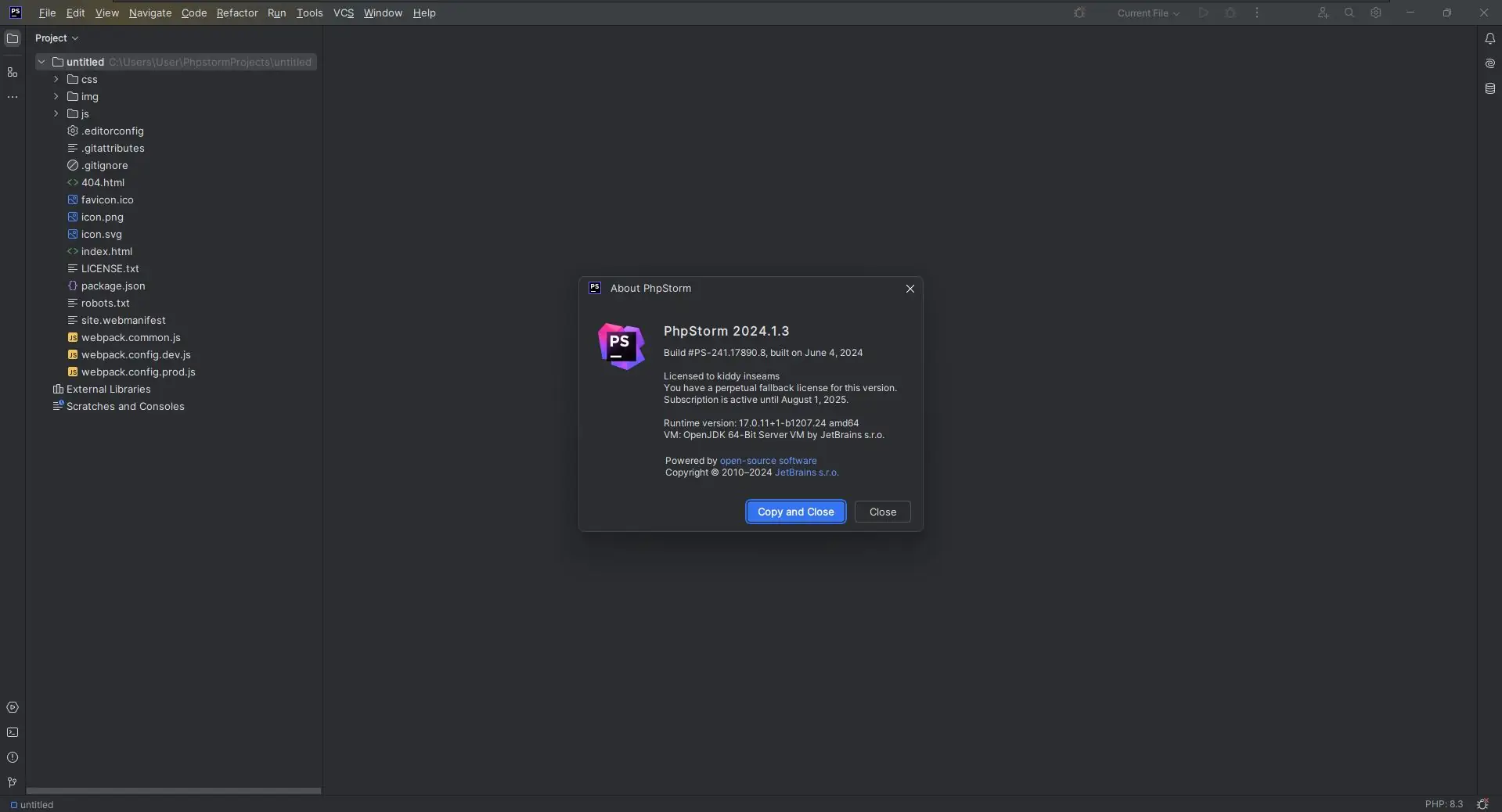 Работа с приложением