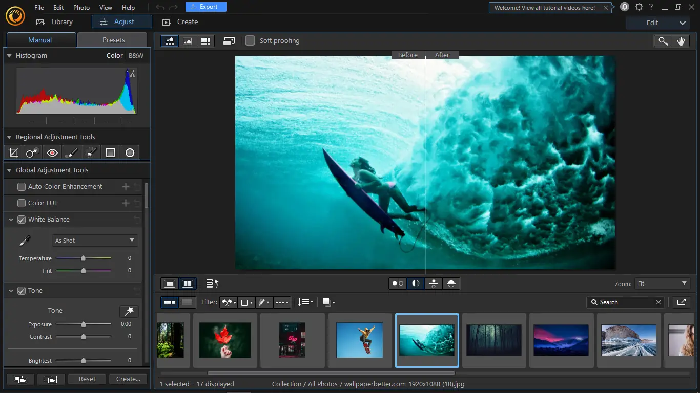 Работа с приложением