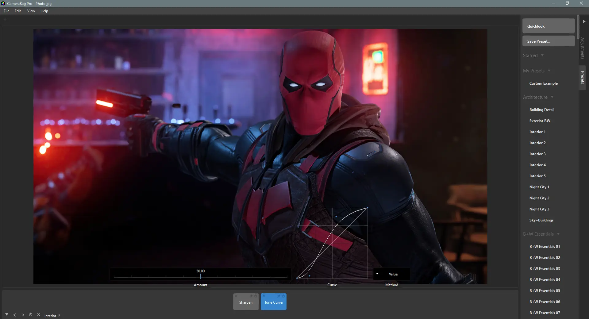 Работа с приложением
