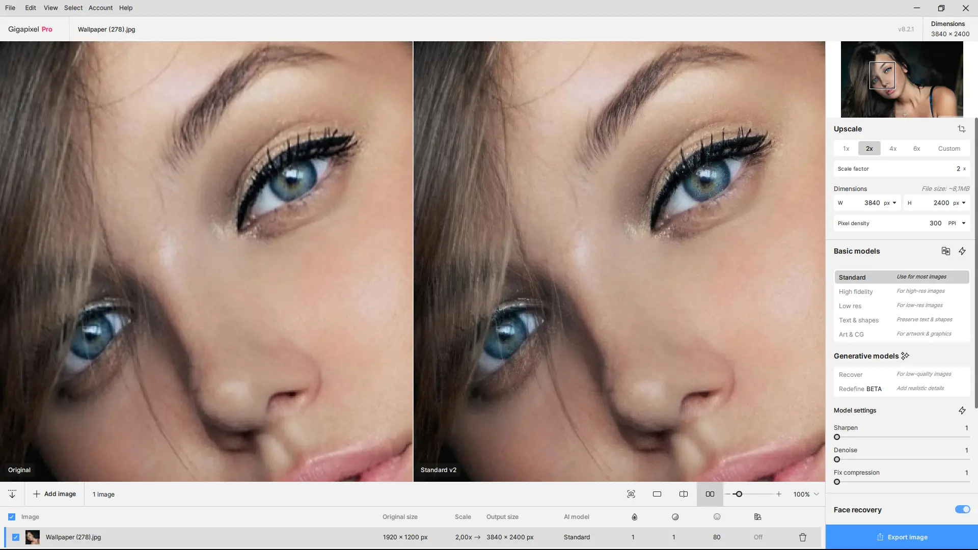 Работа с приложением