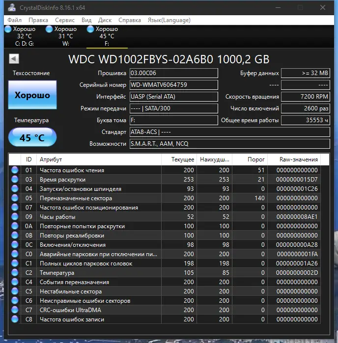Работа с приложением