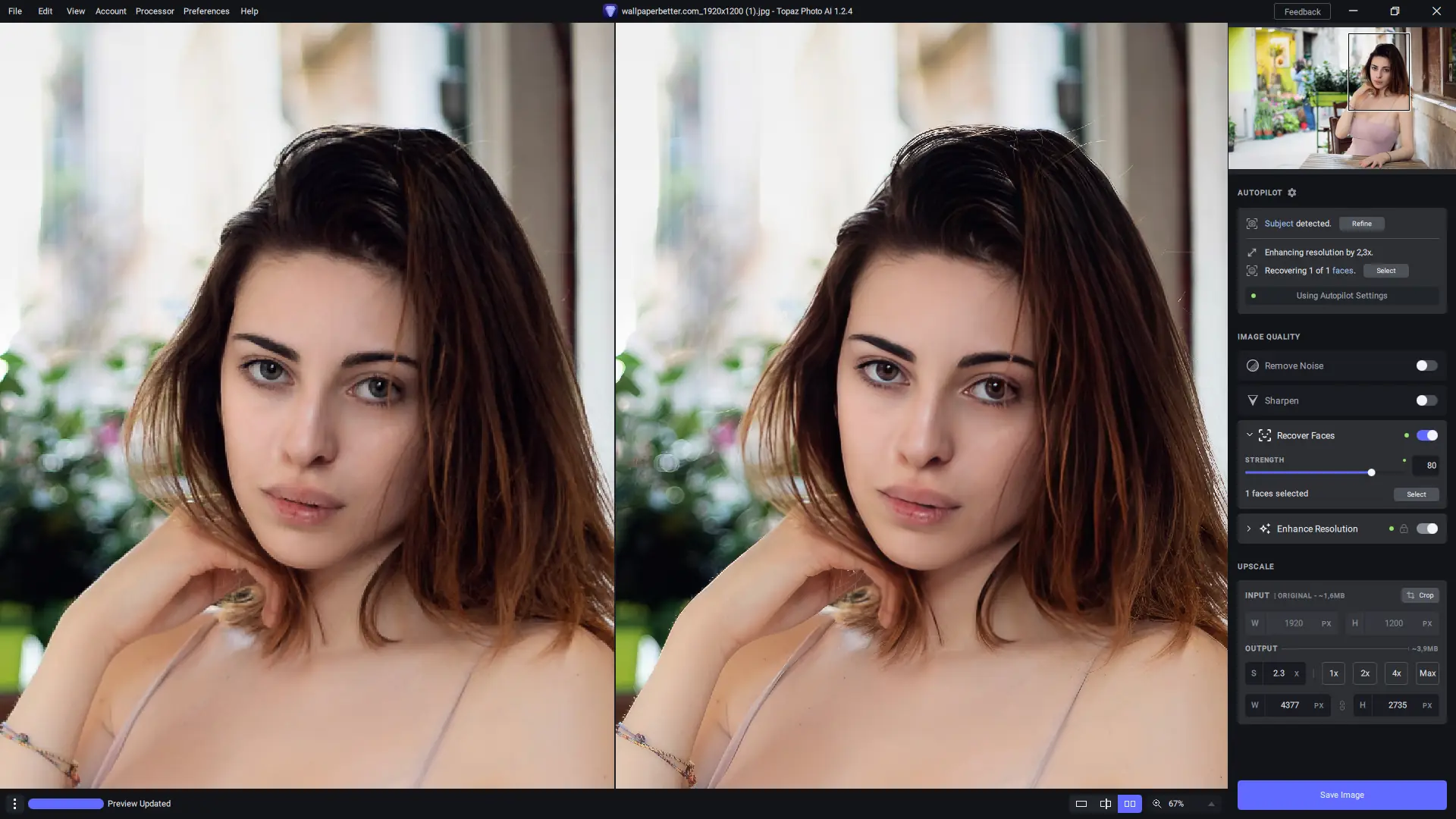 Работа с приложением