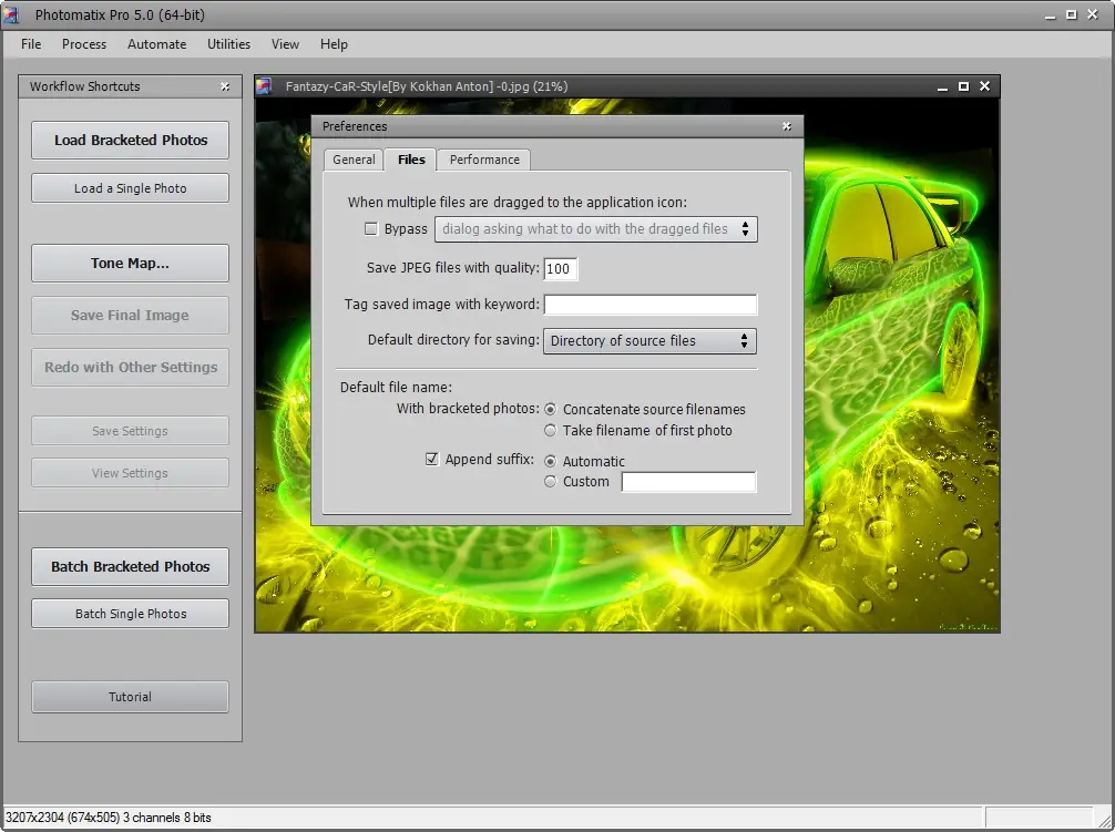 Работа с приложением