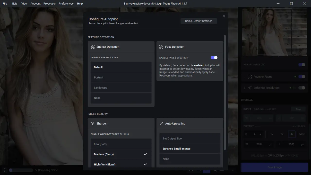Работа с приложением