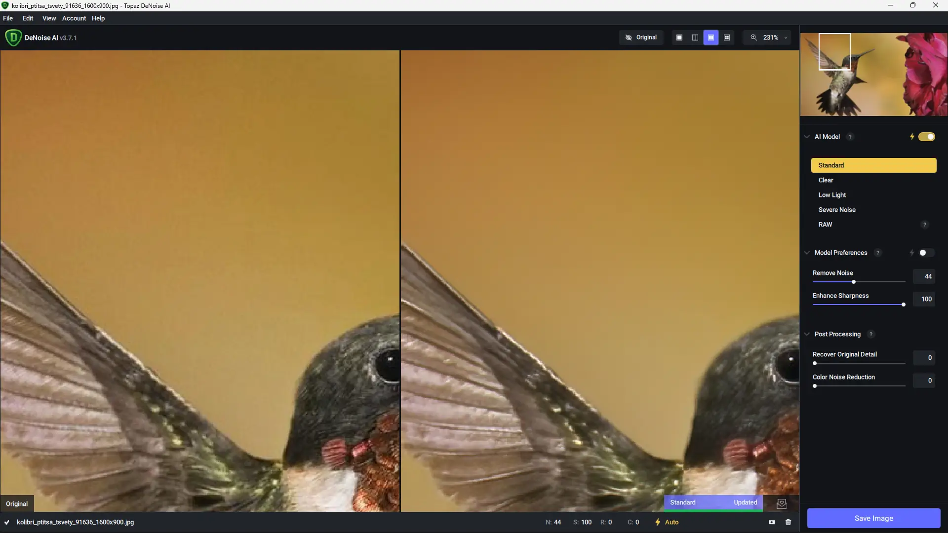 Работа с приложением
