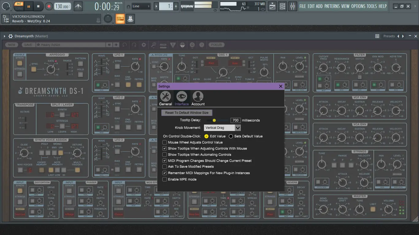 Работа с приложением
