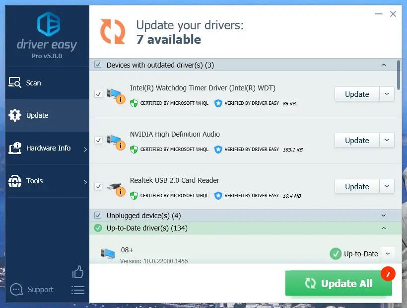 Работа с приложением