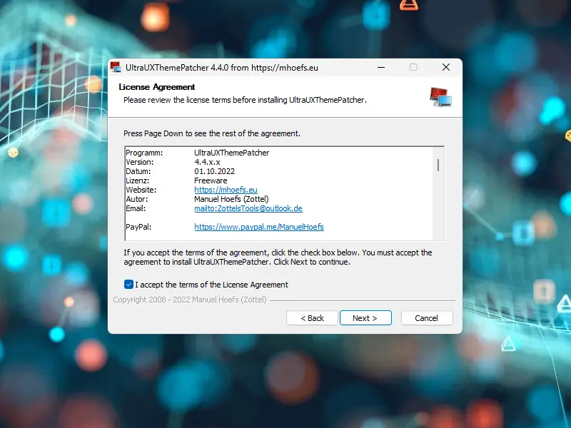 Работа с приложением