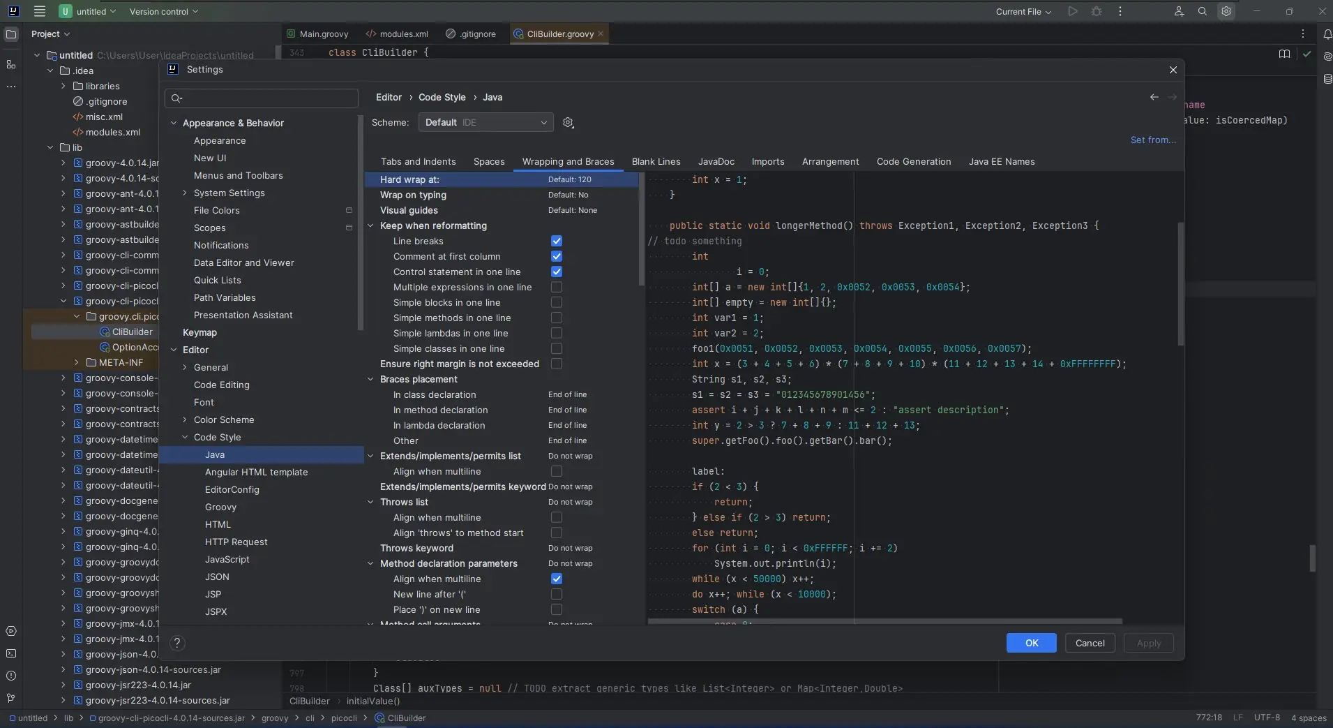 Работа с приложением