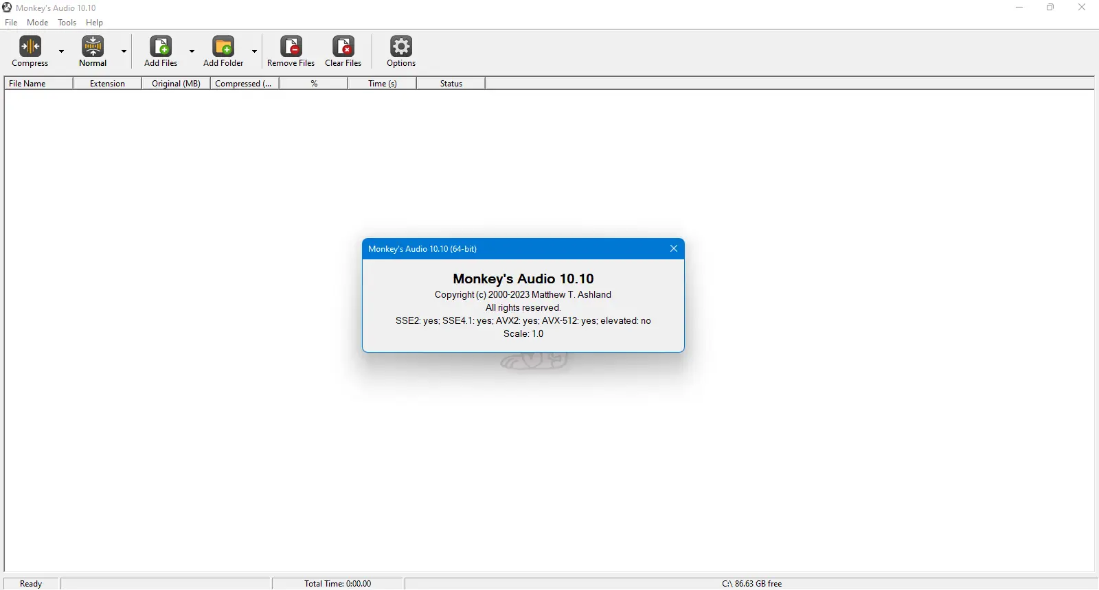Работа с приложением