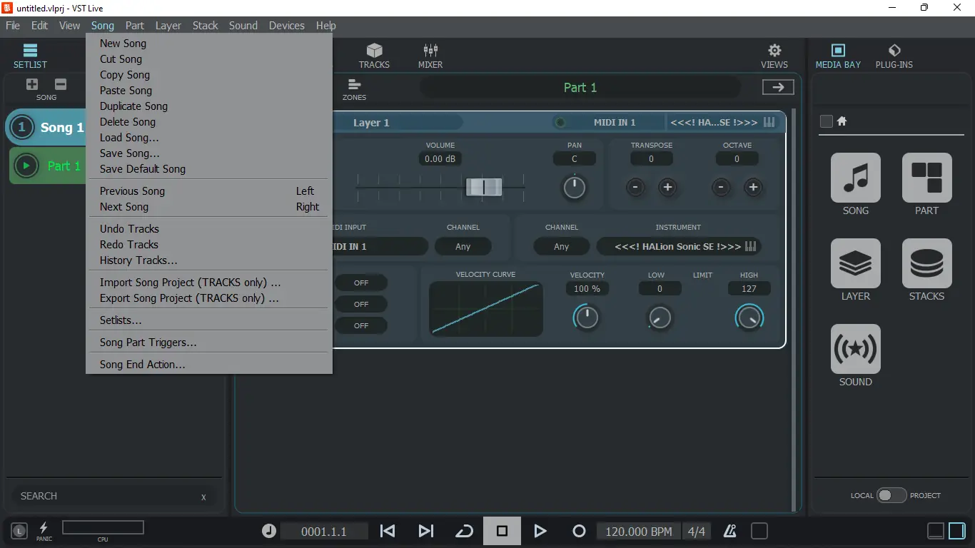 Работа с приложением