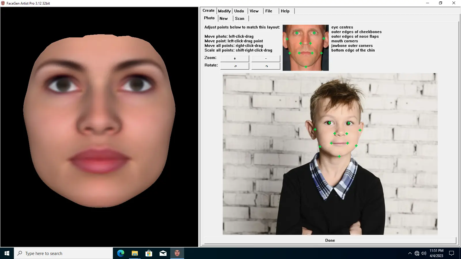 Работа с приложением