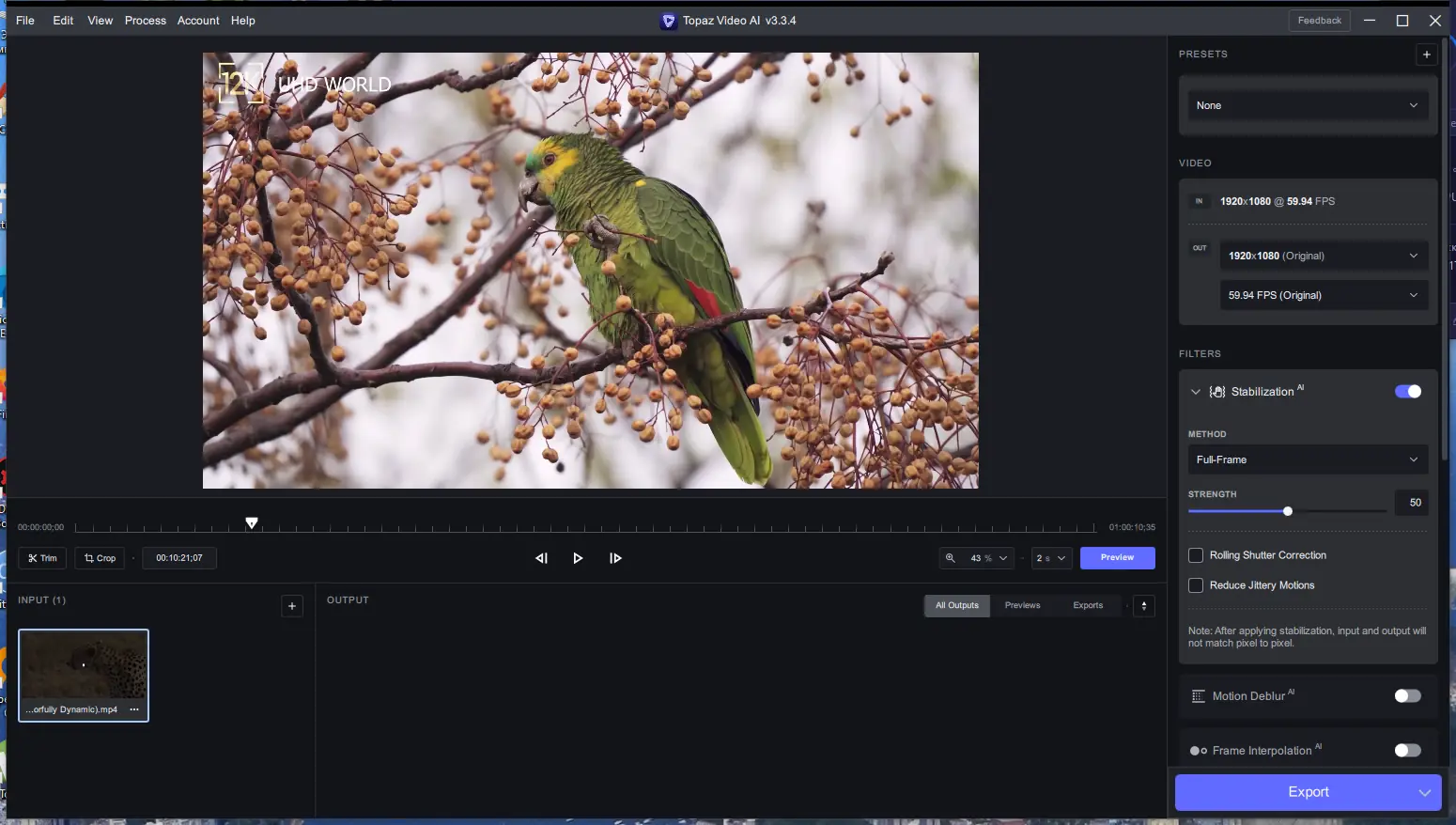 Работа с приложением