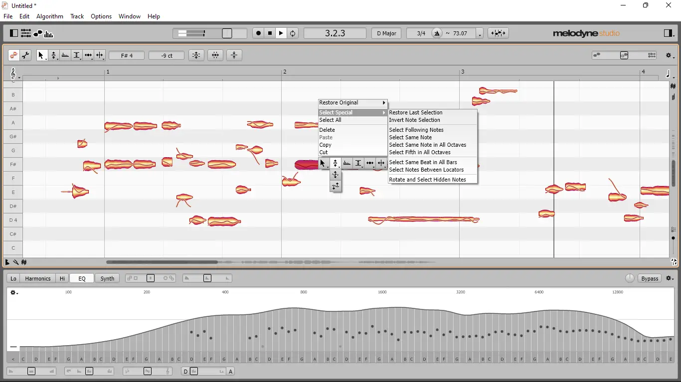 Работа с приложением
