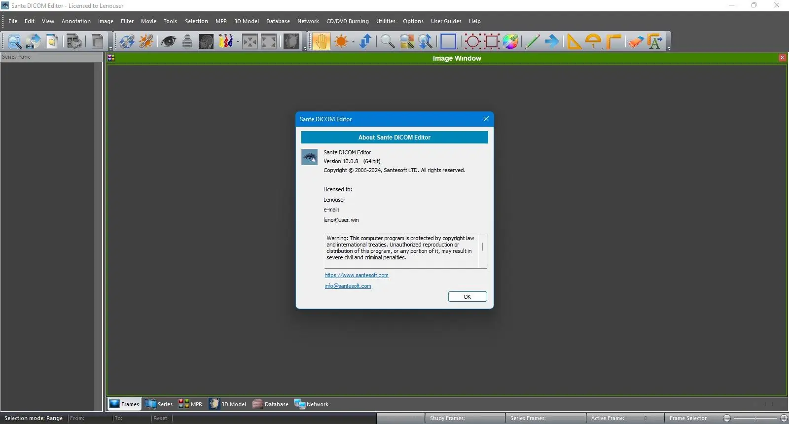 Работа с приложением