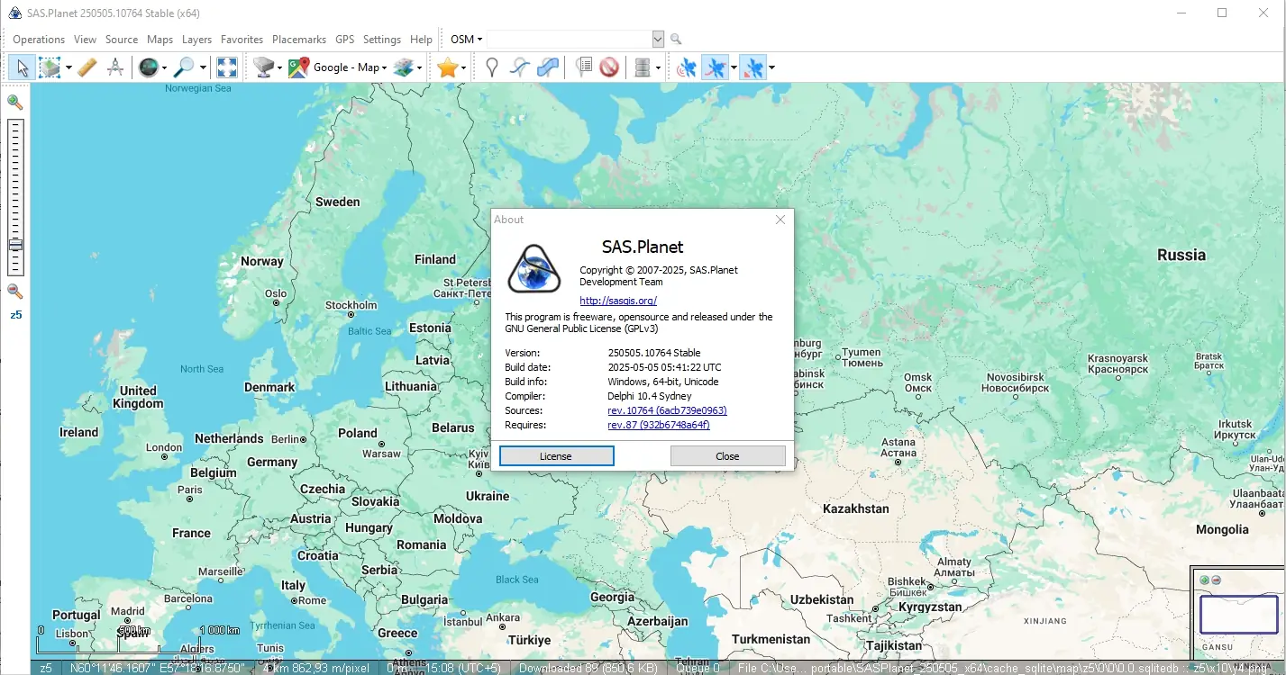 Работа с приложением