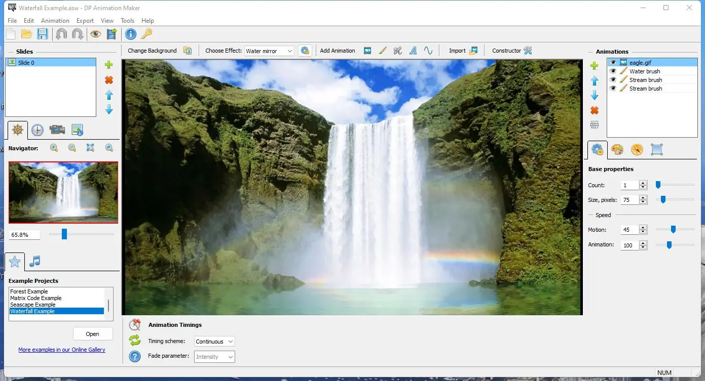 Работа с приложением