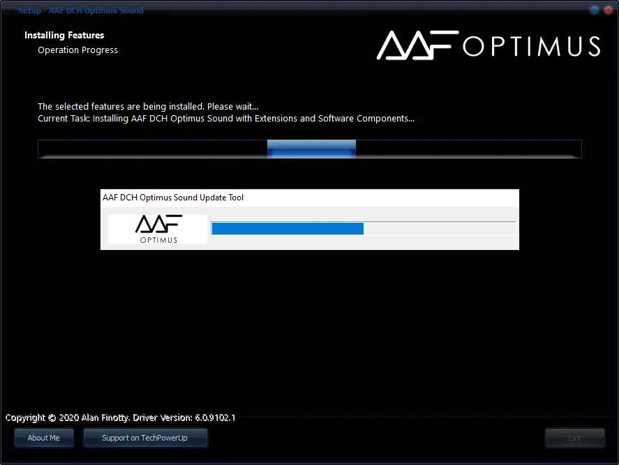 Установка AAF DCH Optimus Sound 6.0.9102.1 Realtek Mod by AlanFinotty [En]