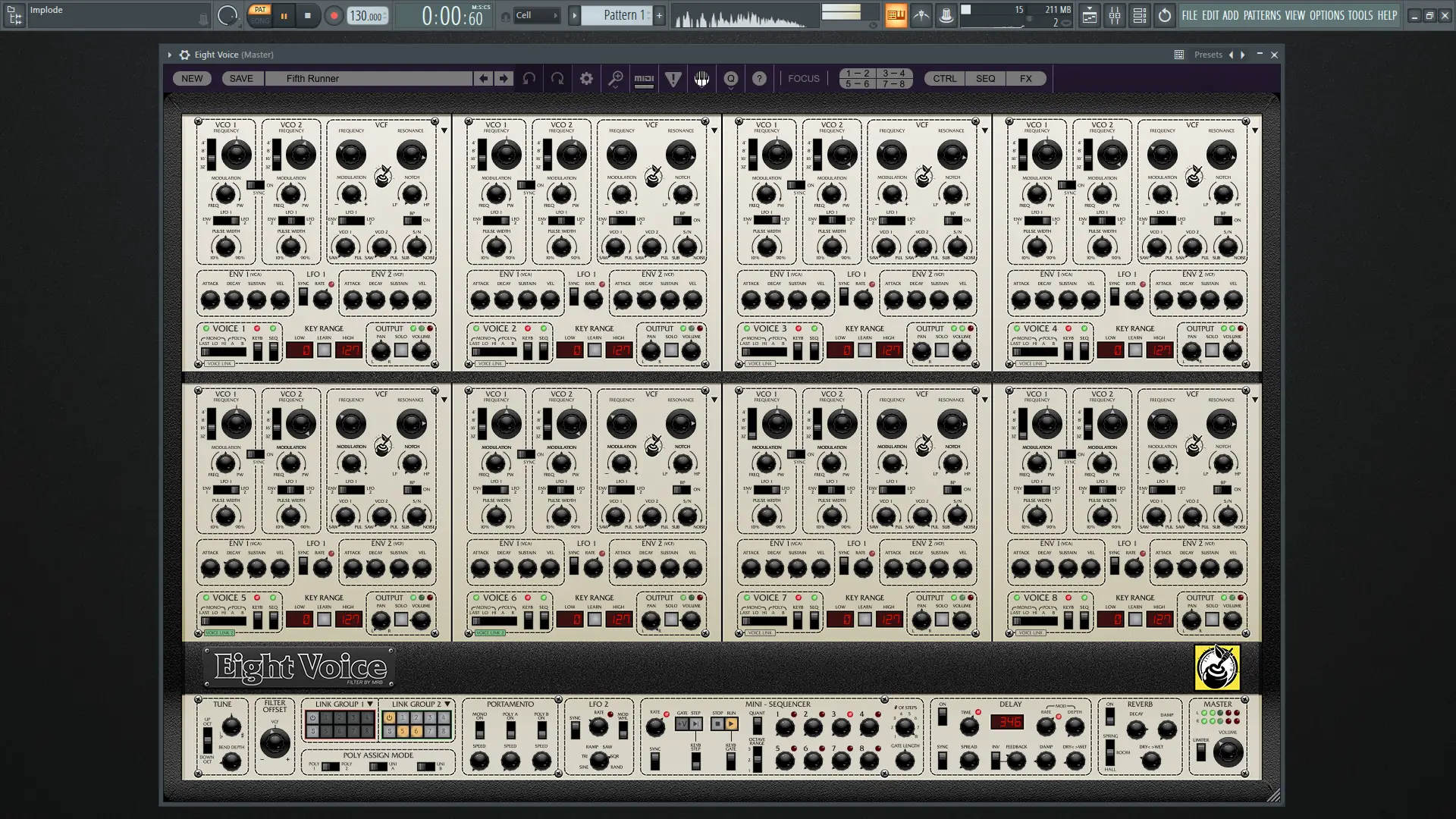 Установка Cherry Audio - Eight Voice 1.2.0.107 Standalone, VSTi, VSTi 3, AAX (x64) RePack by R2R [En]