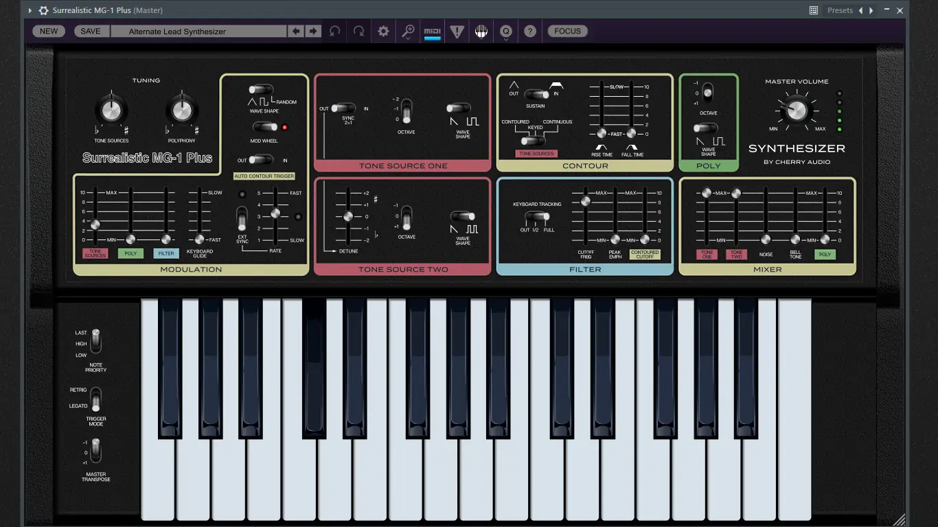 Установка Cherry Audio - Surrealistic MG-1 Plus 1.2.0.66 Standalone, VSTi, VSTi 3, AAX (x64) RePack by R2R [En]