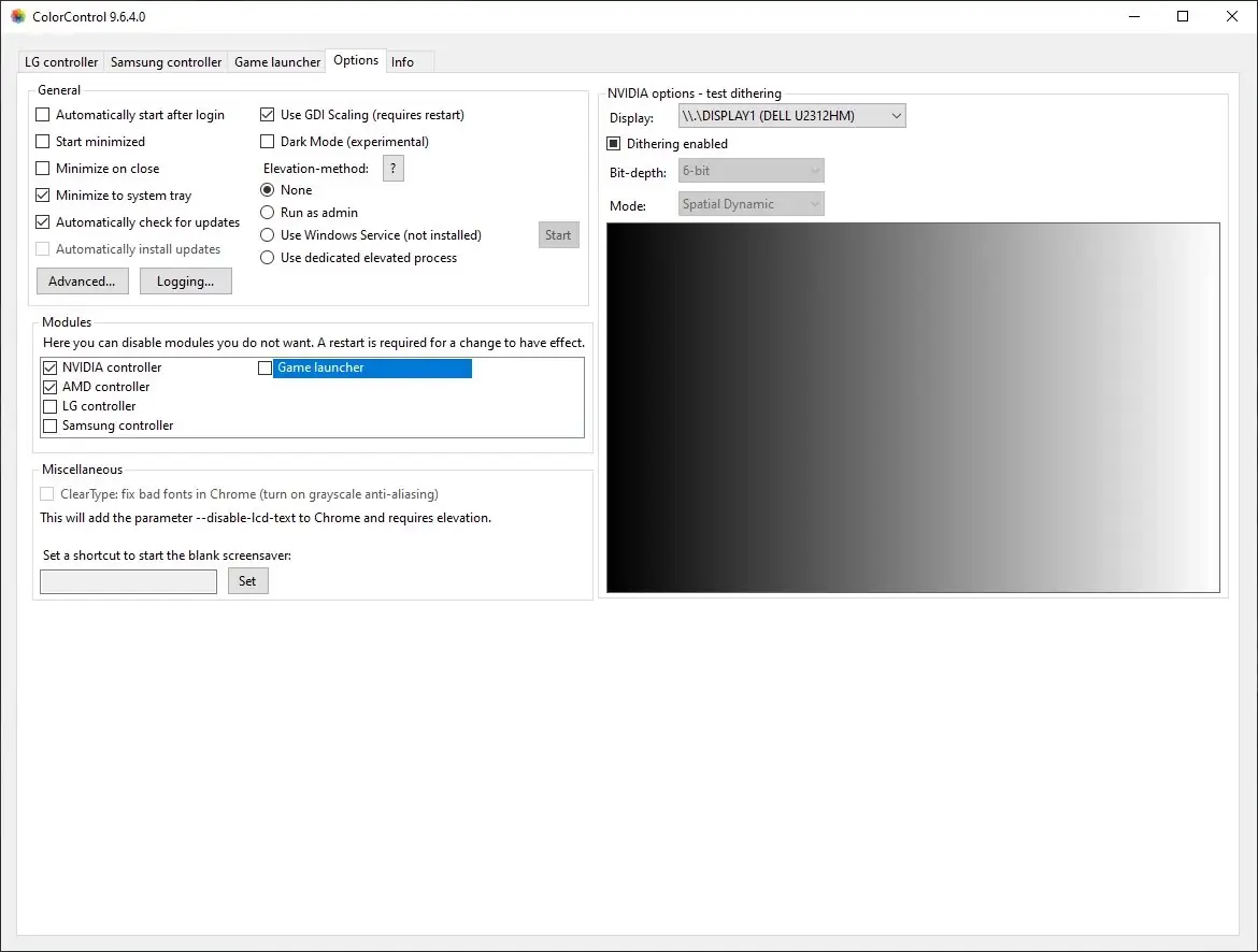 Установка ColorControl 9.6.4.0 Portable [En]