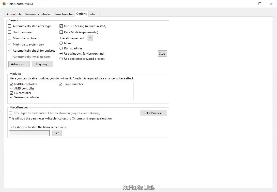 Установка ColorControl 9.8.0.1 Portable [En]