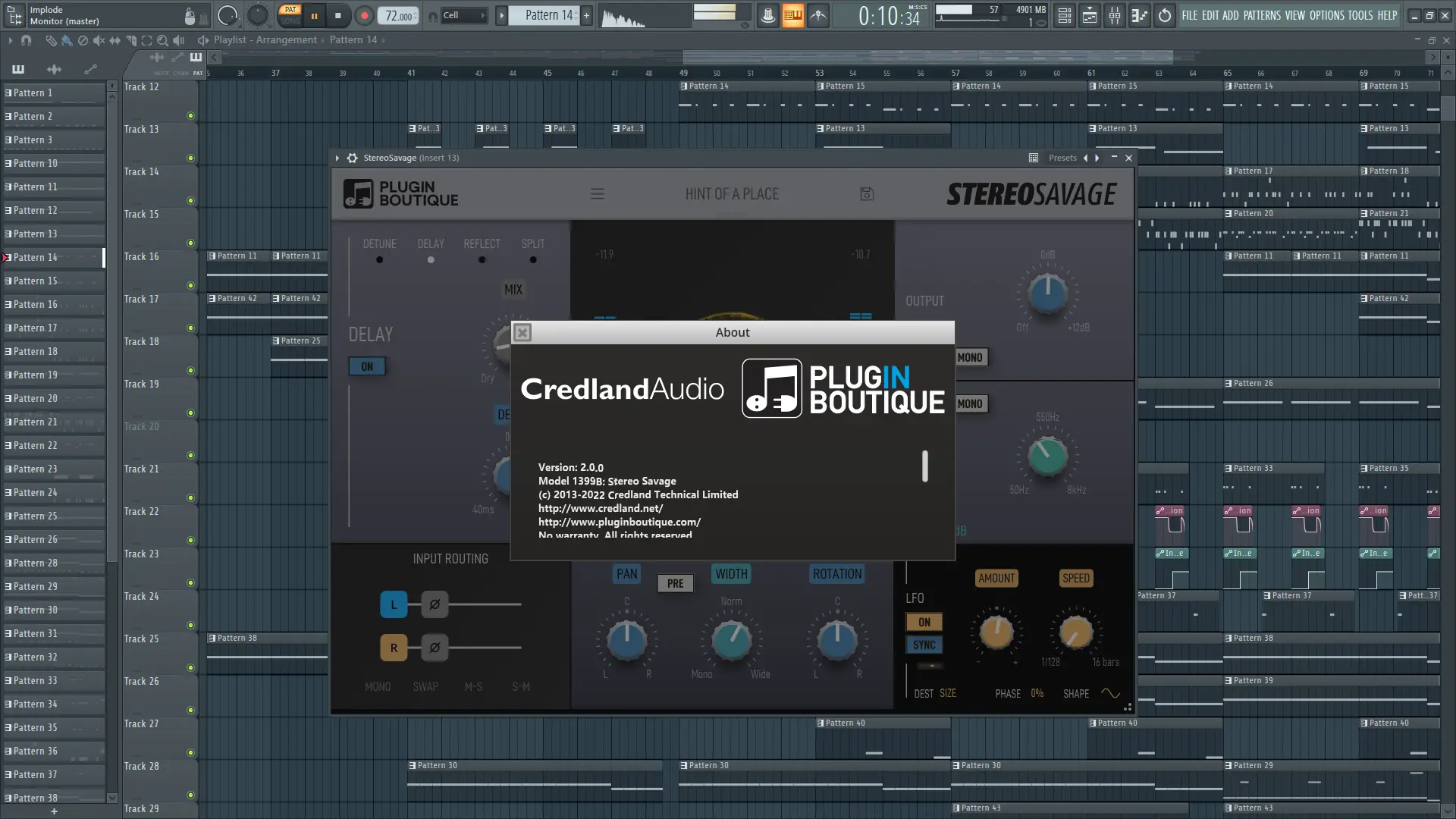 Установка Credland Audio - StereoSavage 2.0.0 VST, VST3, AAX (x86 x64) [En]