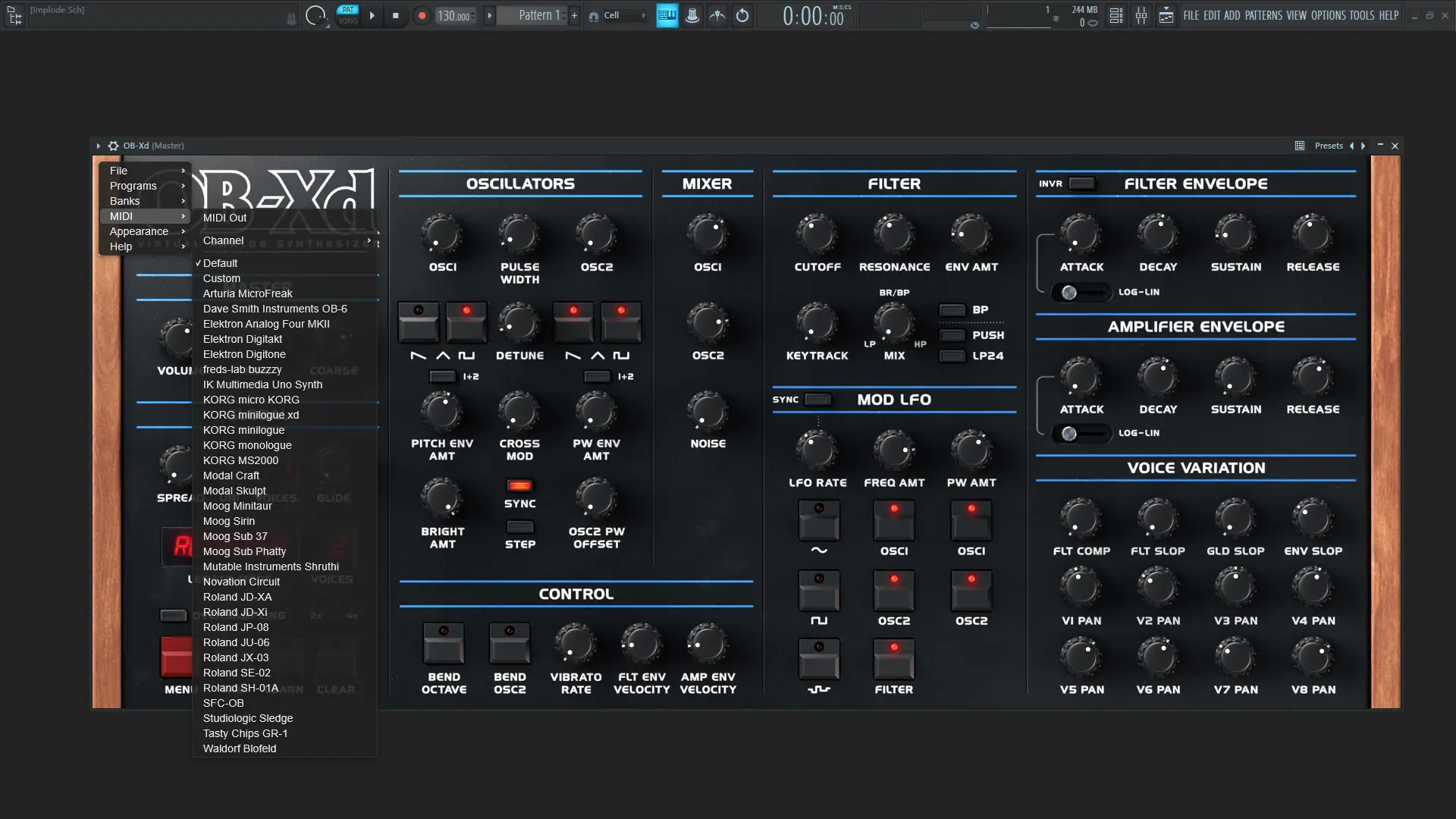Установка discoDSP - OB-Xd 3.10.2 STANDALONE, VSTi, VSTi 3 (x64) Free [En]