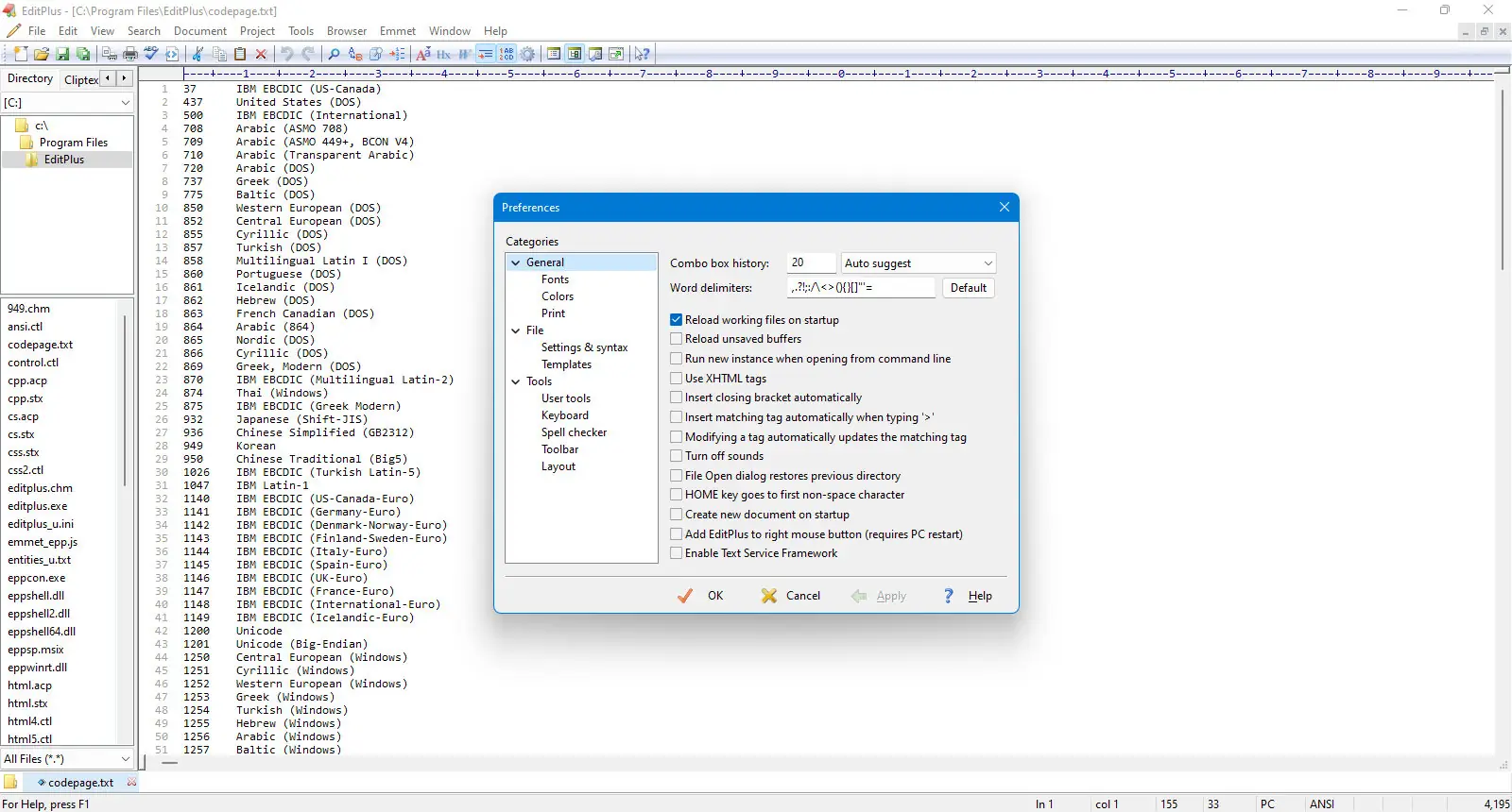 Установка EditPlus 5.7.0 build 4352 + EditPlus 5.7.0 patch 4529 [En]