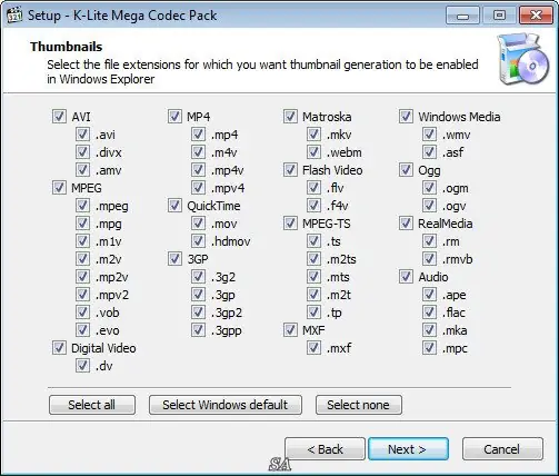 Установка K-Lite Codec Pack 10.4.5 Mega Full Standard Basic + Update (2014) Английский