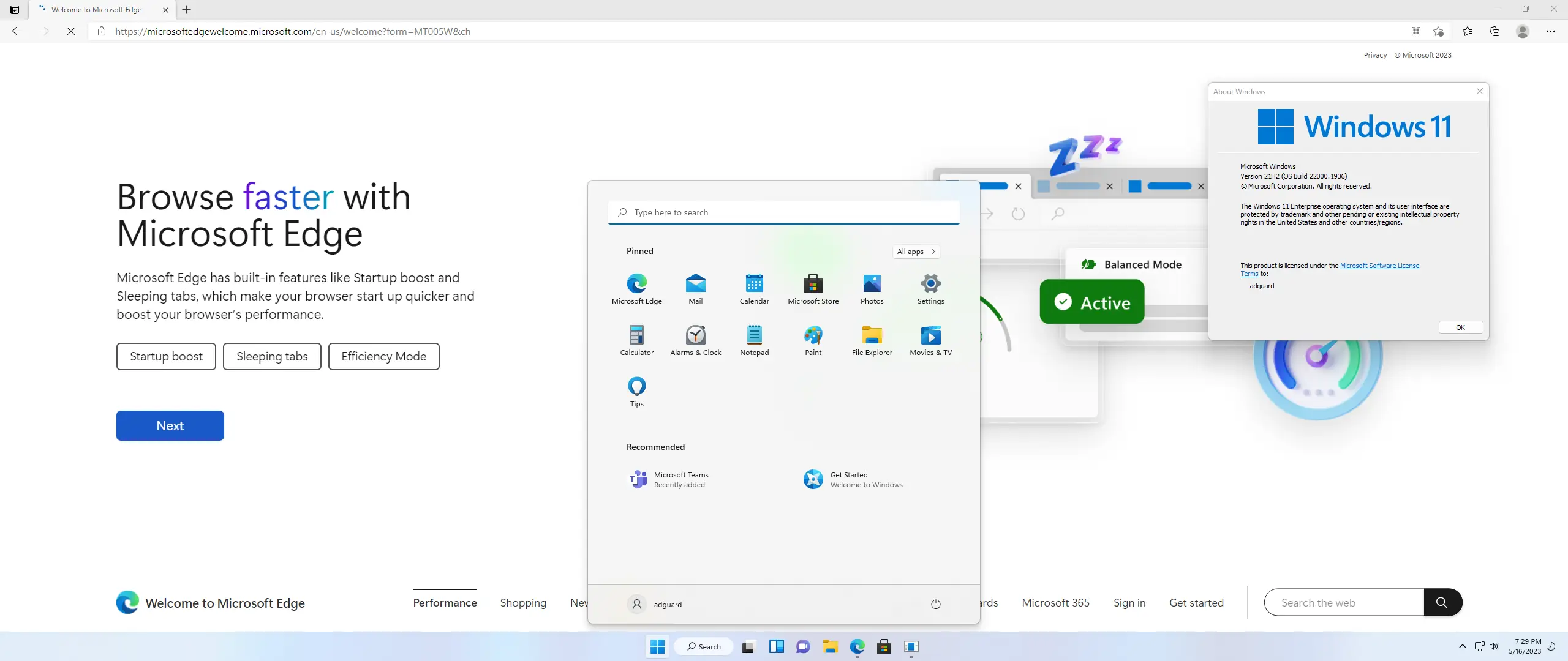 Установка Microsoft Windows 11 [10.0.22000.1936], Version 21H2 (Updated May 2023) - Оригинальные образы от Microsoft MSDN [En]