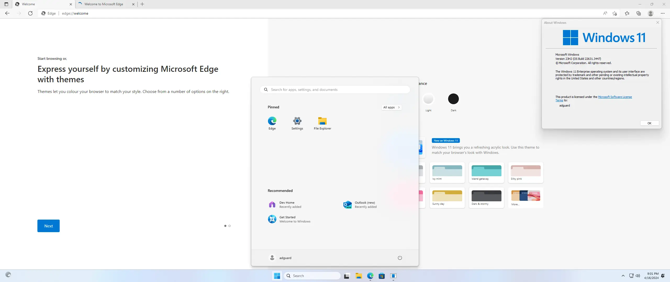 Установка Microsoft Windows 11 [10.0.22631.3447], Version 23H2 (Updated April 2024) - Оригинальные образы от Microsoft MSDN [En]
