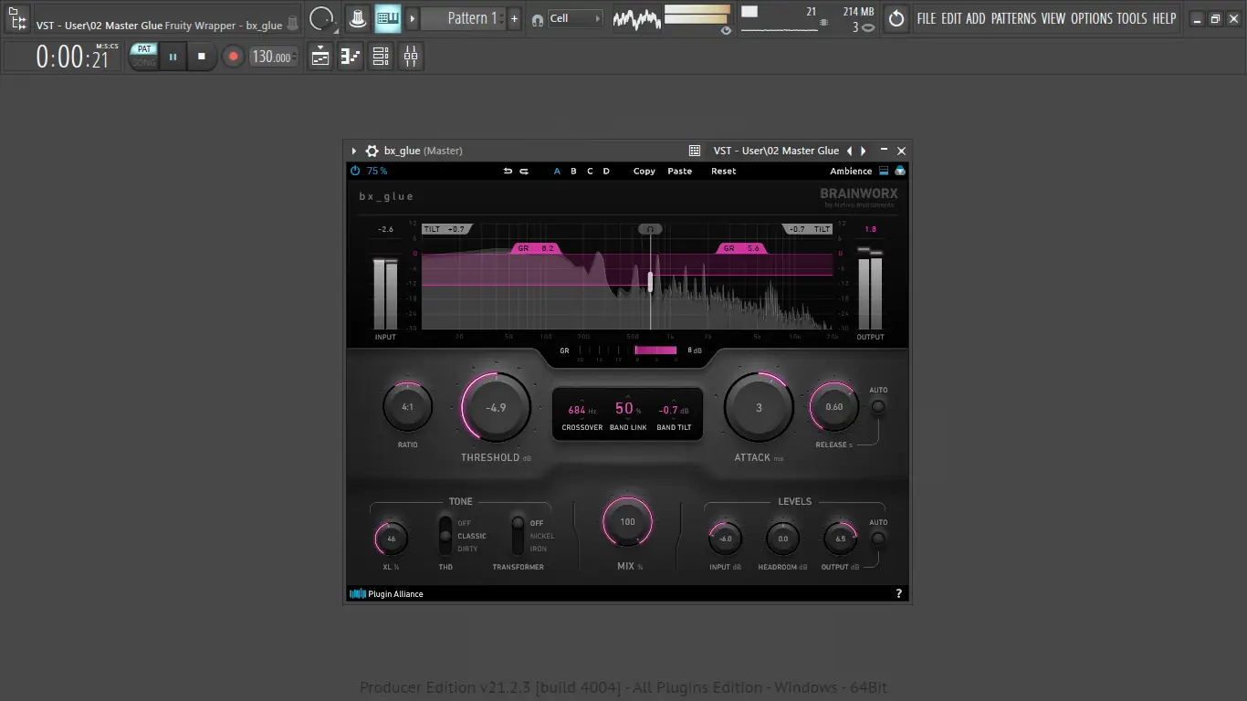 Установка Plugin Alliance & Brainworx - bx glue 1.0.1 VST, VST 3, AAX (x64) RePack by TCD [En]