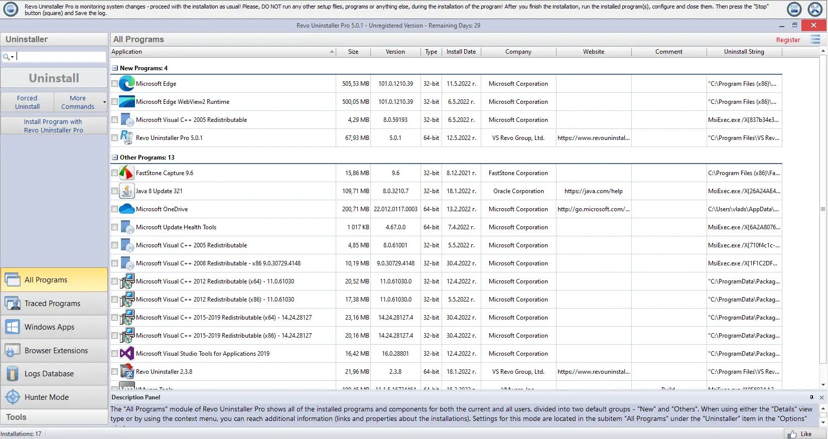 Установка Revo Uninstaller Pro 5.0.8 RePack (& Portable) by Dodakaedr [Multi Ru]