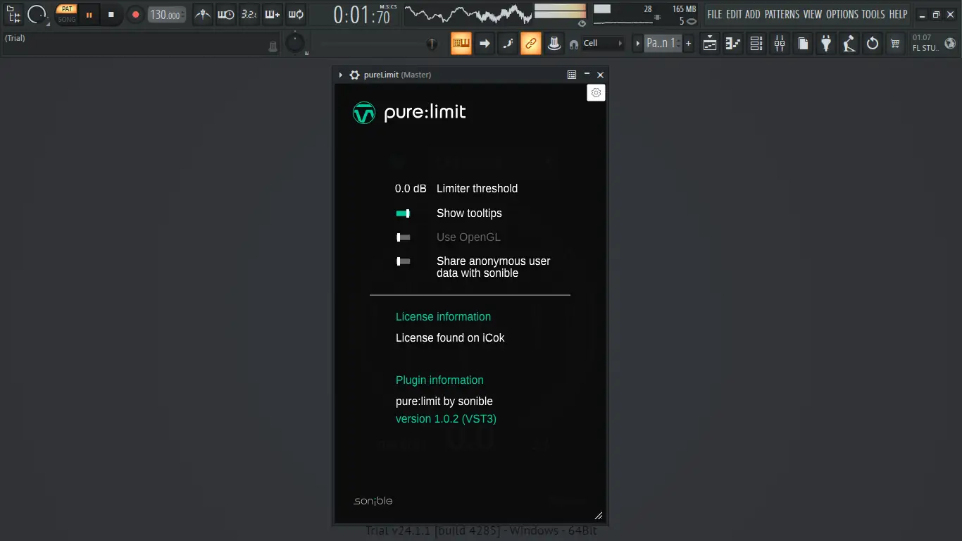 Установка Sonible - pure limit 1.0.2 VST, VST 3, AAX (x64) RePack by TCD [En]