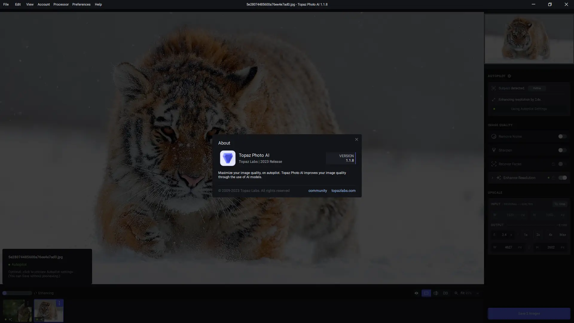 Установка Topaz Photo AI 1.1.8 (x64) RePack (& Portable) by elchupacabra [En]