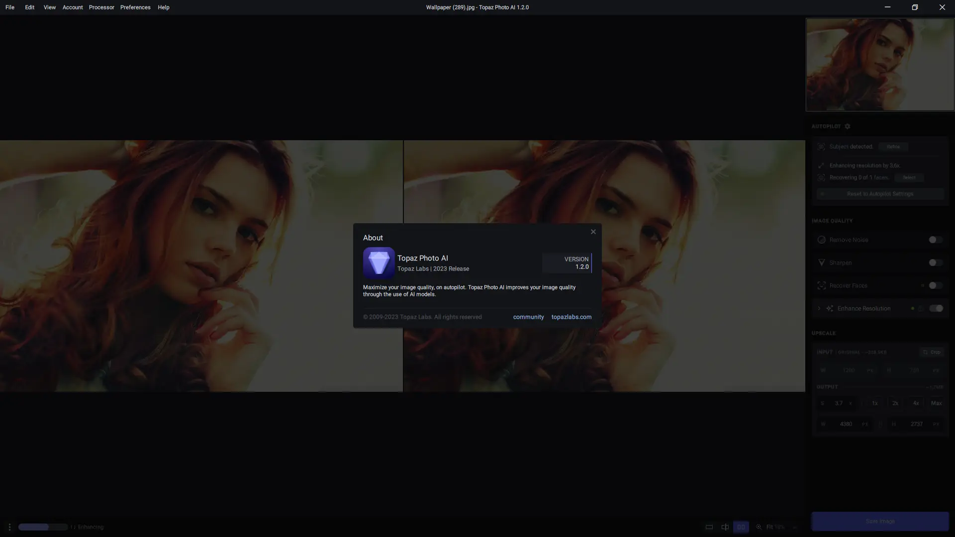 Установка Topaz Photo AI 1.2.0 RePack (& Portable) by TryRooM [En]